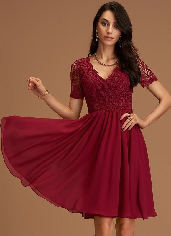 Robe de Soirée Pêche Éclatante