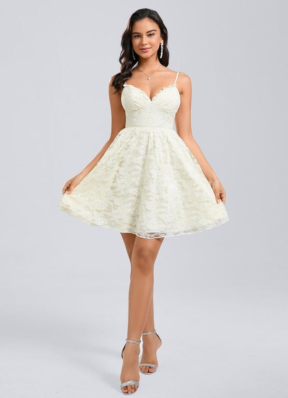 Robe de Soirée Dentelle Éclatante - gallery 5