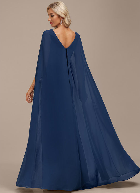Robe de Soirée Fluide Marine - gallery 5