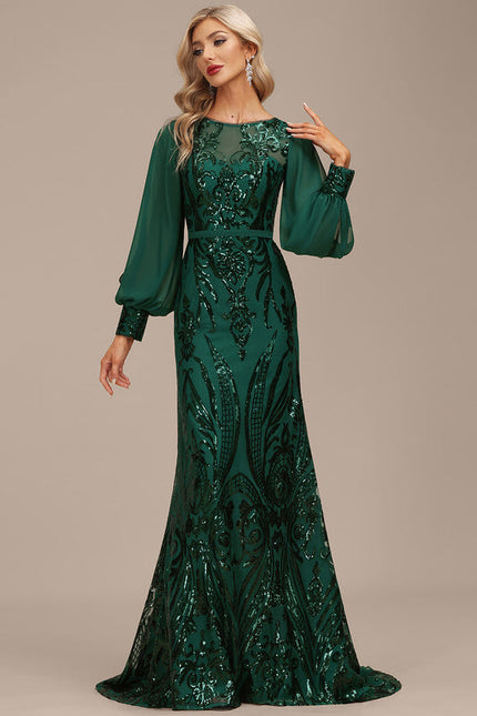 Robe de Soirée Luxe Émeraude