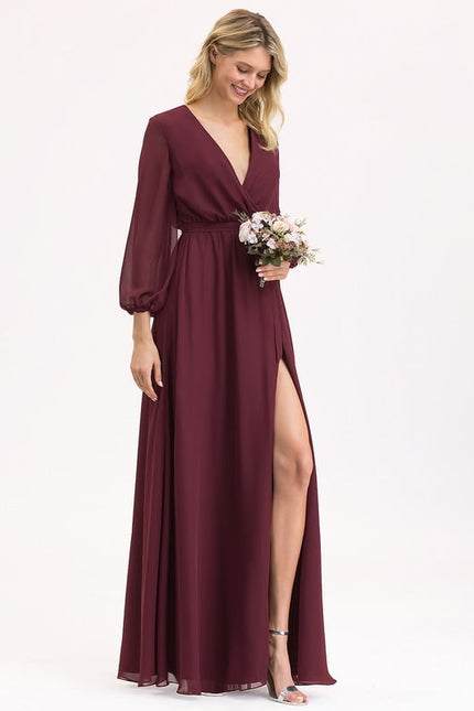 Robe de Soirée Élégance Bordeaux - gallery 3