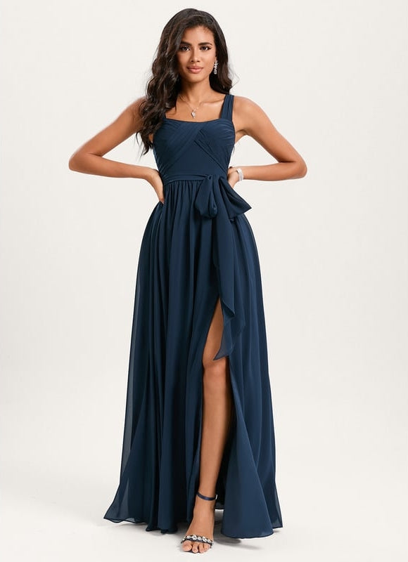 Robe de Soirée Fluide Vert Deau - gallery 3
