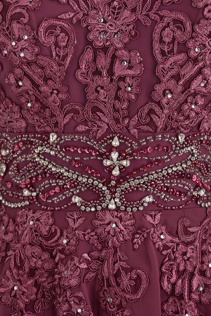 Robe de Soirée Éclat Rubis Flottant - gallery 3