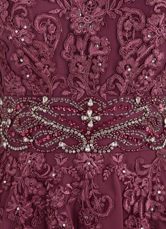 Robe de Soirée Éclat Rubis Flottant - gallery 3