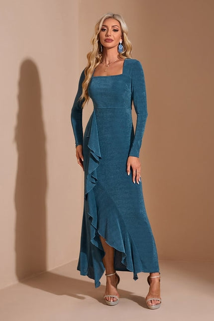 Robe de Soirée Asymétrique Velours
