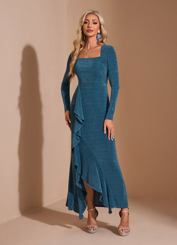 Robe de Soirée Asymétrique Velours