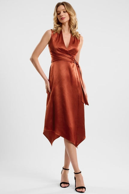 Robe de Soirée Cuivre Chic