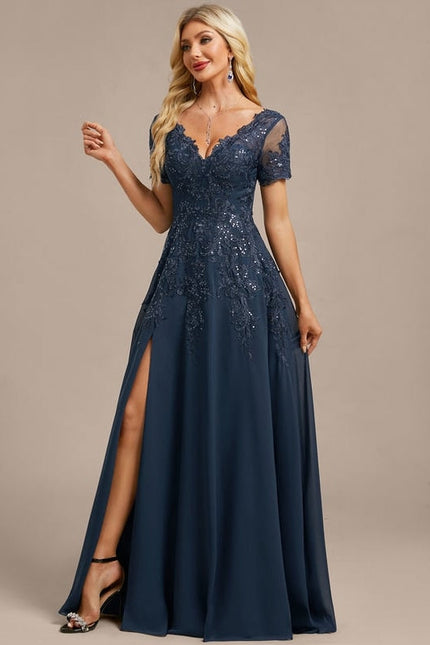 Robe de Soirée Élégance Marine - gallery 6