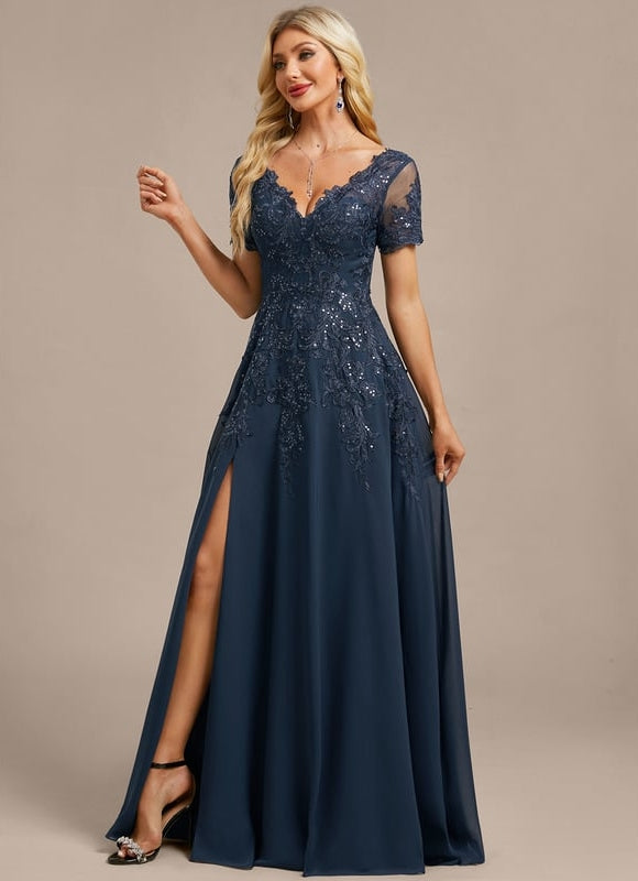Robe de Soirée Élégance Marine - gallery 6