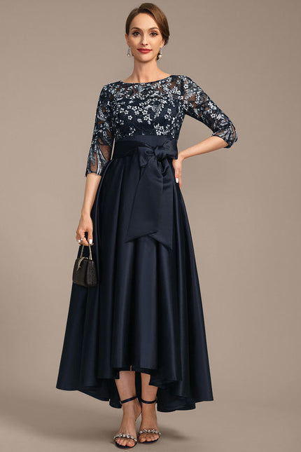 Robe de Soirée Satin Nuit Étoilée - gallery 3