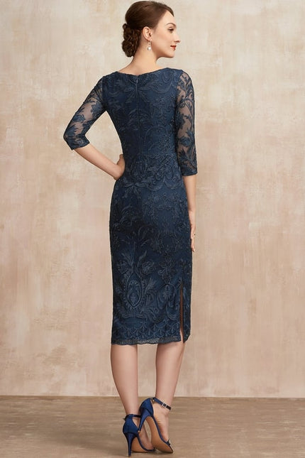 Robe de Soirée Élégance Marine Éthérée - gallery 5