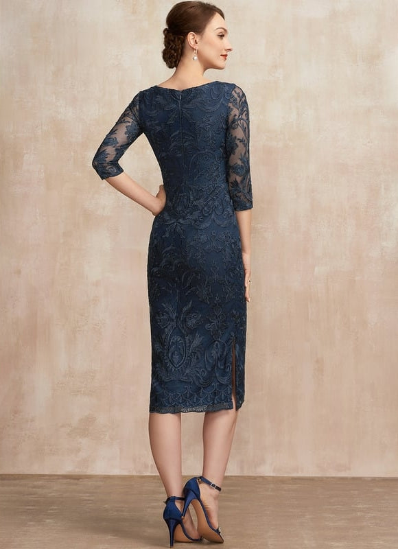 Robe de Soirée Élégance Marine Éthérée - gallery 5