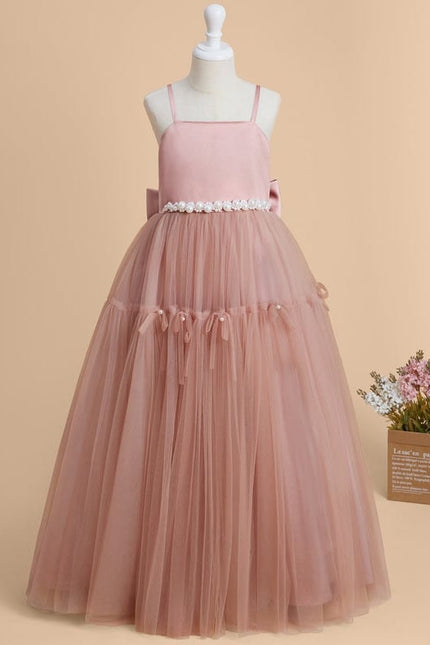 Robe de Soirée Tulle Poudré