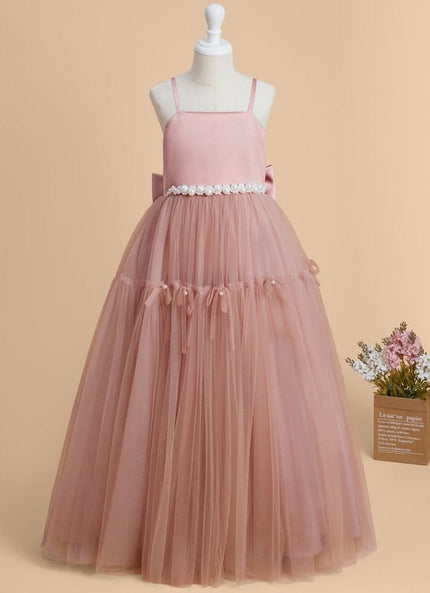 Robe de Soirée Tulle Poudré