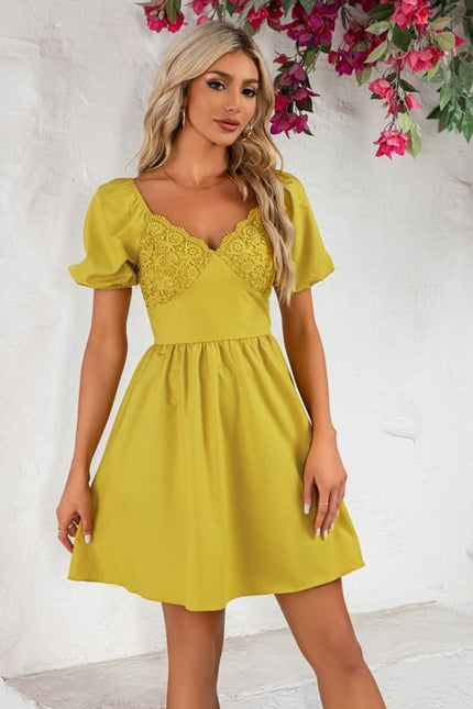 Robe de Soirée Jaune Poudrée