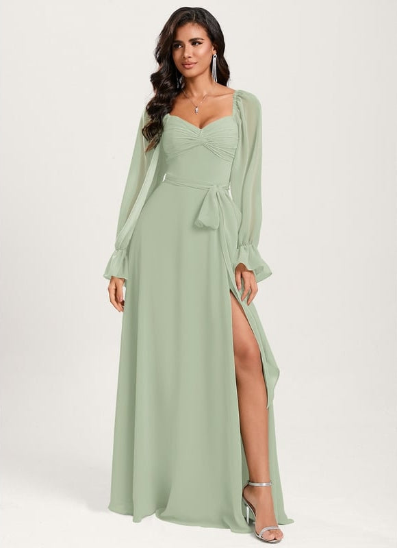Robe de Soirée Émeraude Aérienne - gallery 2