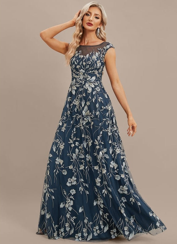 Robe de Soirée Floral Noir Chic - gallery 5