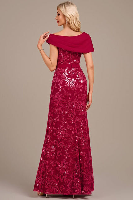Robe de Soirée Rouge Floral Chic - gallery 5