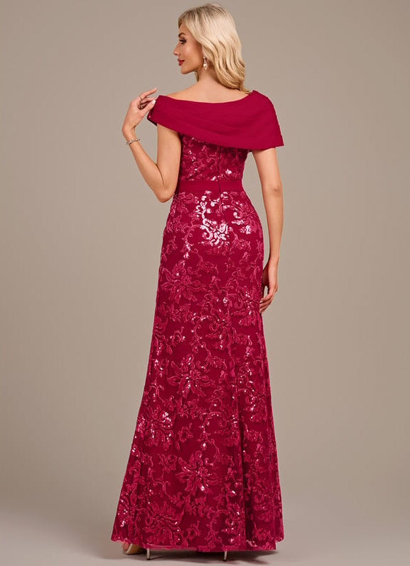 Robe de Soirée Rouge Floral Chic - gallery 5