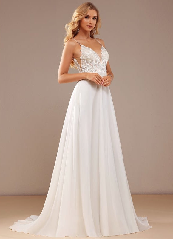 Robe de Soirée Élégance Plume Blanche - gallery 5