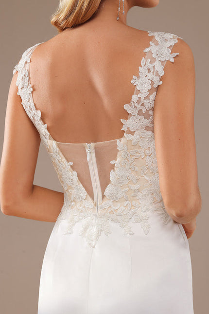 Robe de Soirée Satinée Orchidée - gallery 3