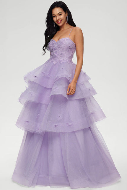 Robe de Soirée Lavande Étoilée - gallery 3