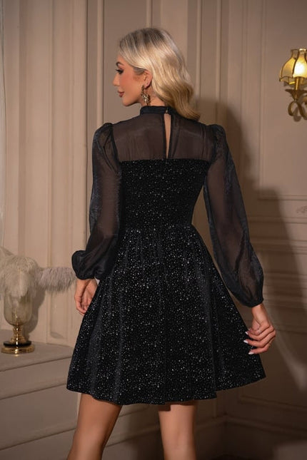 Robe de Soirée Velours Scintillante - gallery 2