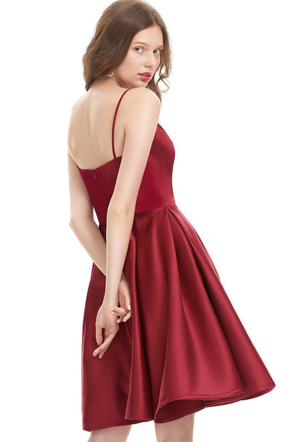 Robe de Soirée Rouge Élémentaire