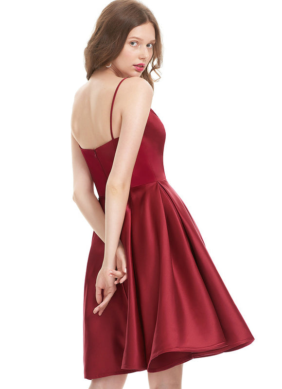 Robe de Soirée Rouge Élémentaire
