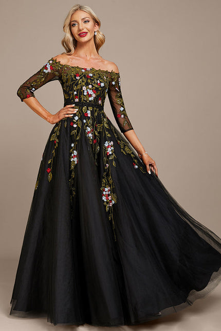 Robe de Soirée Jardin Nocturne Éthéré - gallery 2