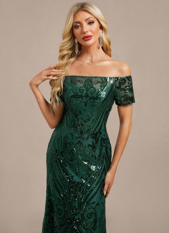 Robe de Soirée Éblouissante Émeraude - gallery 1