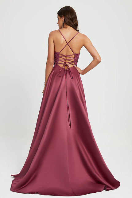 Robe De Soirée Perlée Strass - gallery 3