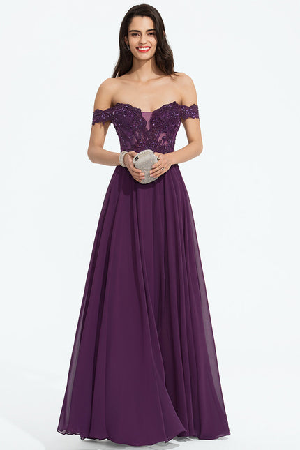 Robe de Soirée Éthérée Violette - gallery 1