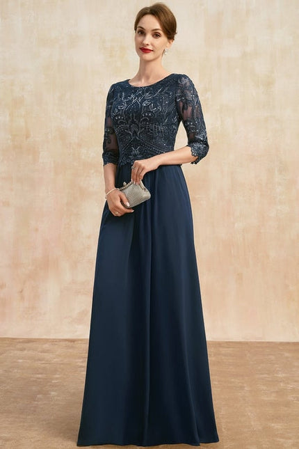 Robe de Soirée Élégance Sombre Étoilée - gallery 3