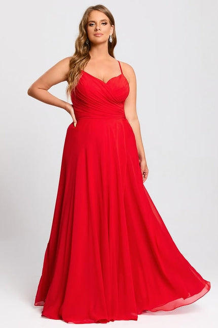 Robe de Soirée Rouge Élégance Satinée - gallery 9