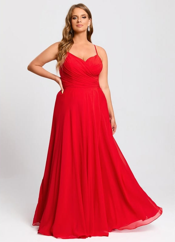 Robe de Soirée Rouge Élégance Satinée - gallery 9