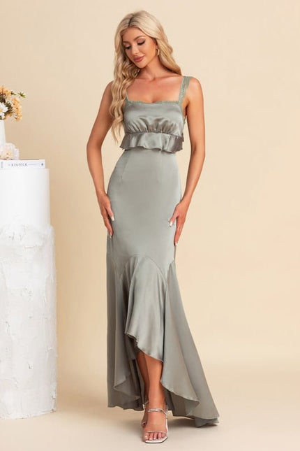 Robe de Soirée Satinée Moderne - gallery 1