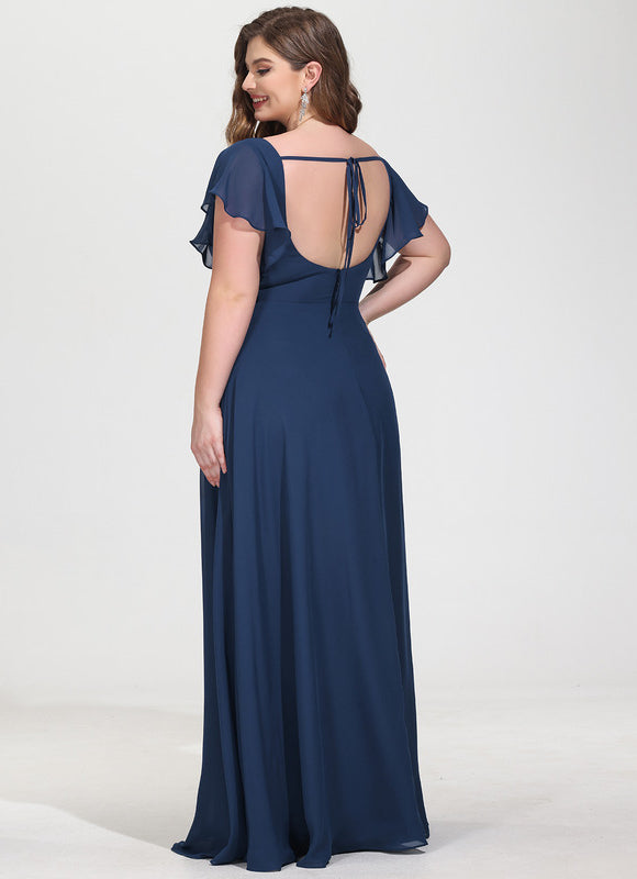Robe de Soirée Fluide Vert Deau - gallery 7