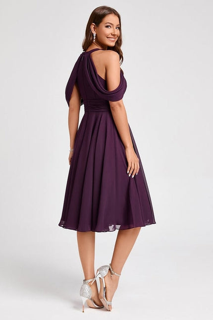 Robe de Soirée Violet Éclat Flottant - gallery 1
