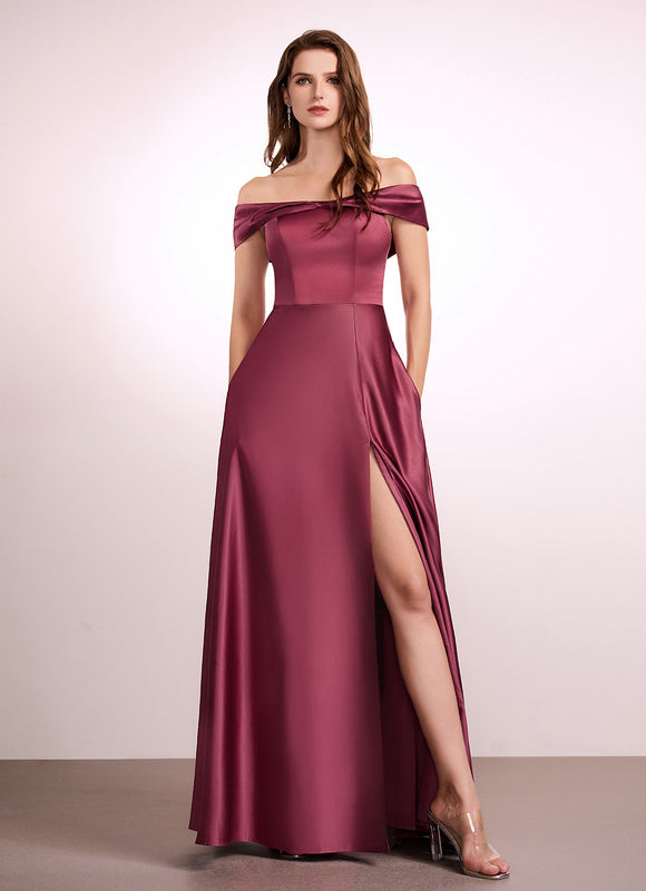 Robe de Soirée Élégance Satinée