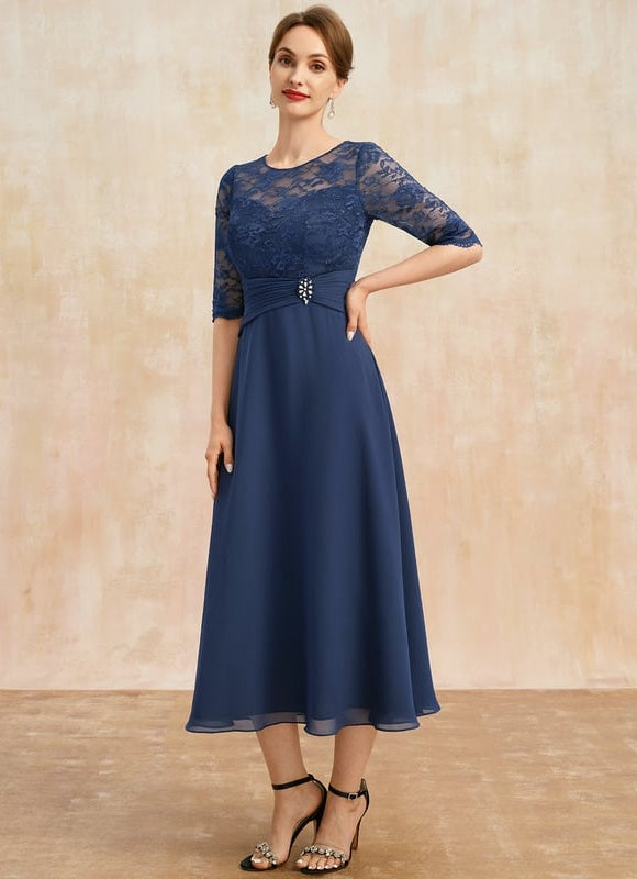 Robe de Soirée Marine Élégante - gallery 3