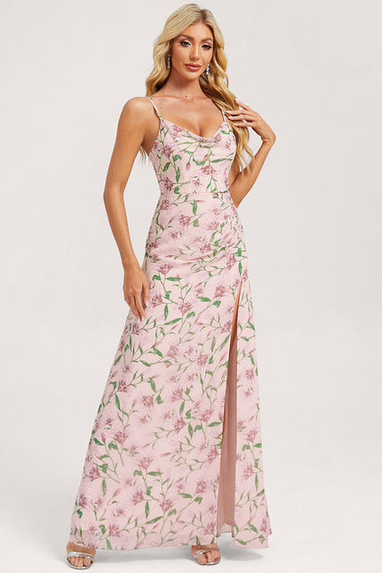 Robe De Soirée En Mousseline - gallery 2