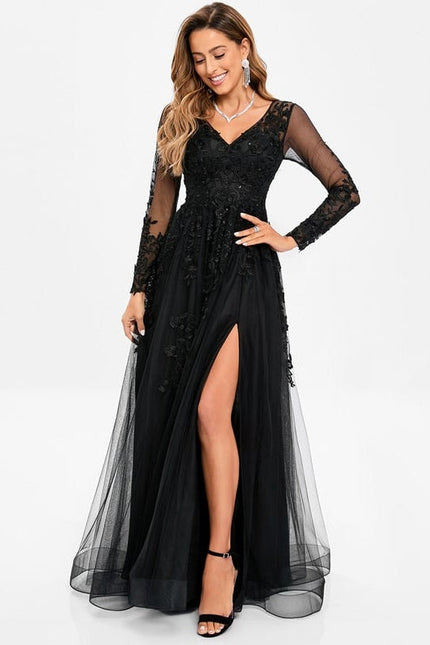 Robe de Soirée Noir Étoilé - gallery 6