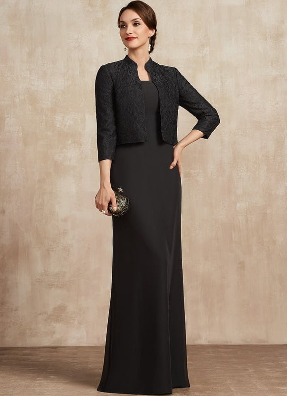 Robe de Soirée Élégance Noire Chic