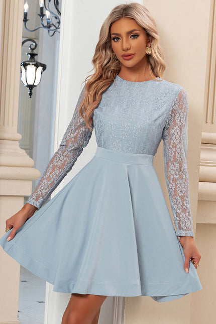 Robe de Soirée Dentelle Céleste