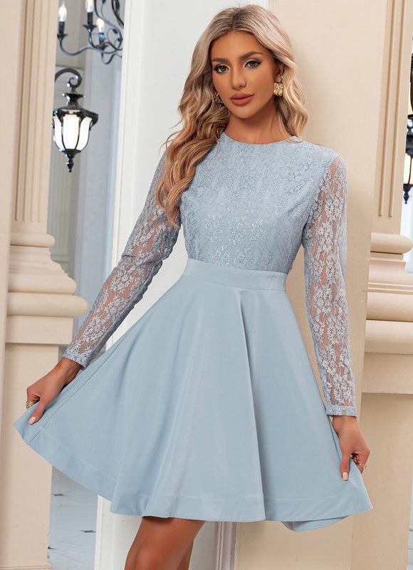 Robe de Soirée Dentelle Céleste