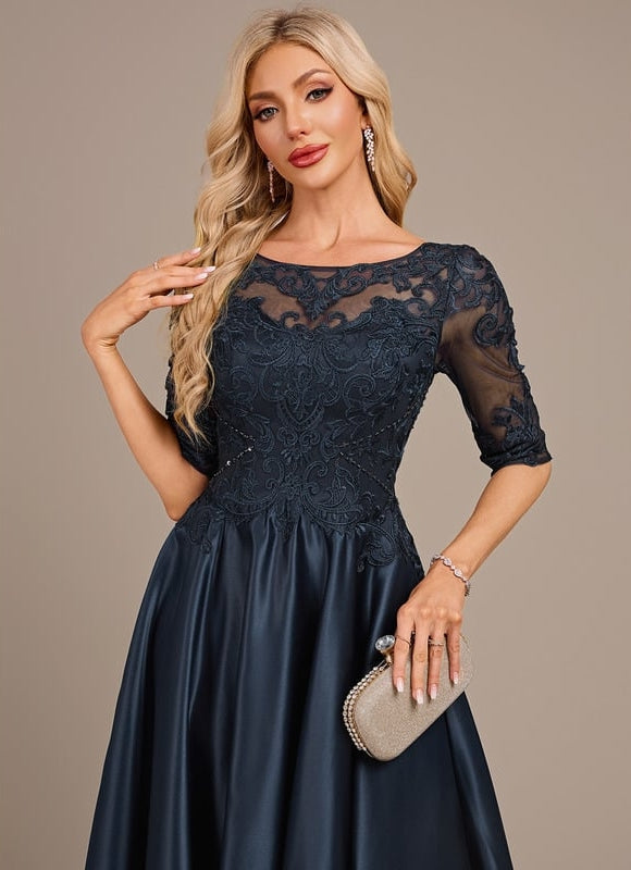 Robe de Soirée Marine Raffinée - gallery 1