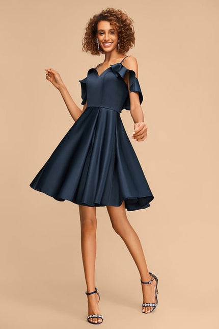 Robe de Soirée Satin Vague Chic - gallery 1