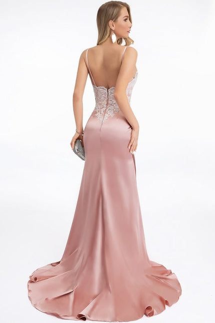 Robe de Soirée Rosée Élégante - gallery 3