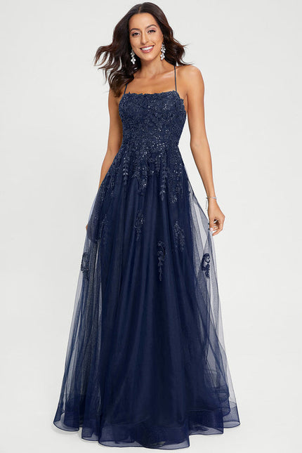 Robe de Soirée Tulle Sombre